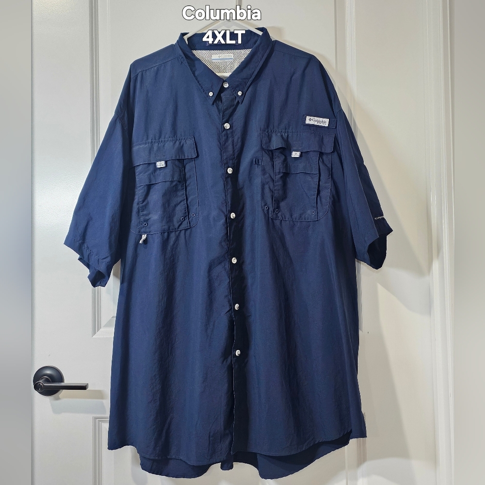 4XLT | Columbia PFG | mens button down shirt